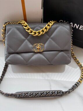Chanel grey bag